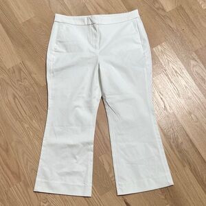 J. Crew Classic White Cropped Ankle Pants